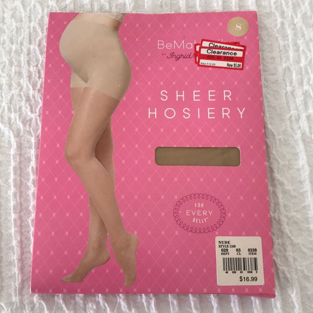Ingrid & Isabel Maternity Sheer Hosiery Small NWT